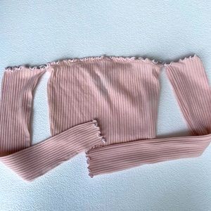 Off shoulder crop top